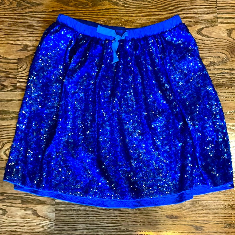 NWT J. Crew Vibrant Blue Sequin Skirt 💙